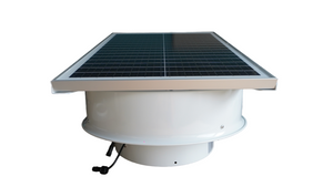 Industrial Roof-Mounted Solar-Powered Ventilation Fans for Livestock Barns