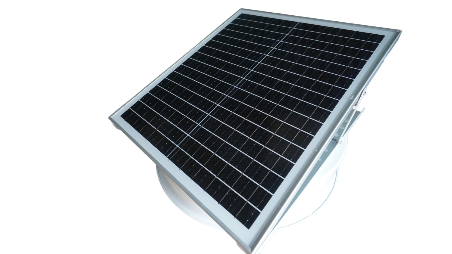 Industrial Roof-Mounted Solar-Powered Ventilation Fans for Livestock Barns