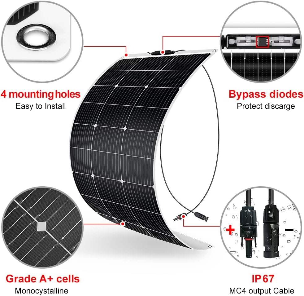 Flexible Solar Panel Customized for Yacht, RV 