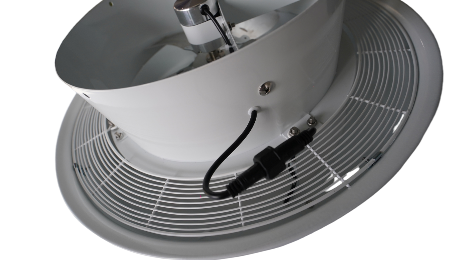 Industrial Roof-Mounted Solar-Powered Ventilation Fans for Livestock Barns